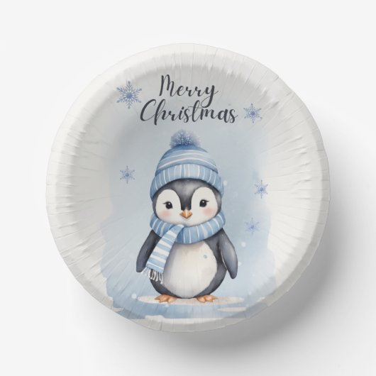 Bols En Carton "Pingouin mignon" (Recto)