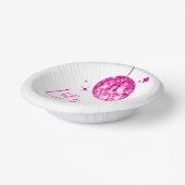 Bols En Carton Pink Disco Ball Let's Disco Anniversaire (Angulaire)