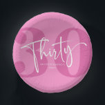 Bols En Carton Pink Trente-trentième fête d'anniversaire<br><div class="desc">C'est un Pink Trente-Trente-Trentième Anniversaire Party Paper Bowls!</div>