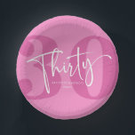 Bols En Carton Pink Trente-trentième fête d'anniversaire<br><div class="desc">C'est un Pink Trente-Trente-Trentième Anniversaire Party Paper Bowls!</div>