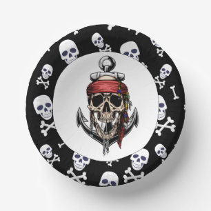 Bols En Carton Pirate thème fête adulte NAUTICAL