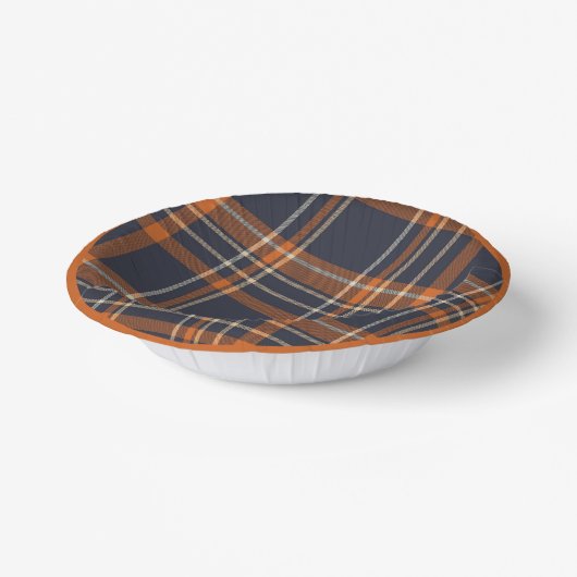 Bols En Carton Plaid rustique Noël/hiver (Angulaire)