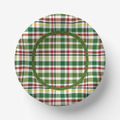 Bols En Carton Plaid vert (Recto)