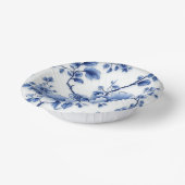 Bols En Carton Plaque de papier bleu en fleurs (Angulaire)