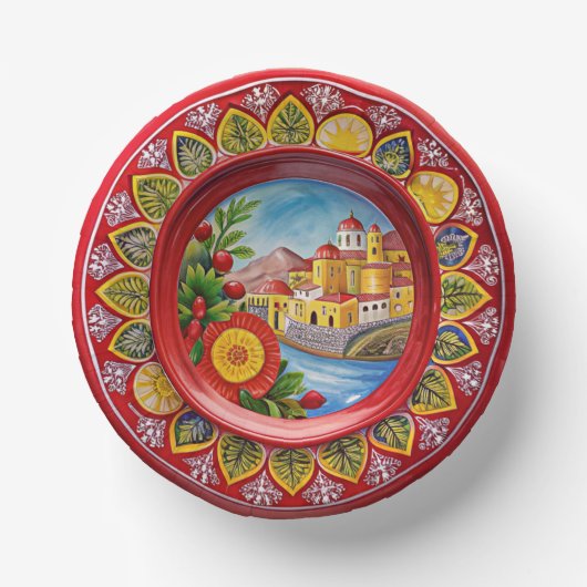 Bols En Carton Plaque de papier Mélamine verte sicilienne (Recto)