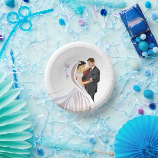 Bols En Carton Plaque papier mariage (Fête)