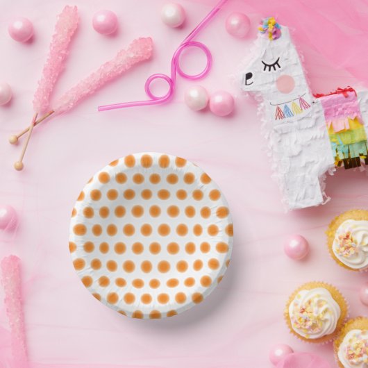 Bols En Carton Plaque papier - Pointes orange avec arêtes diffuse (Fête)