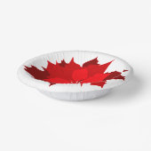 Bols En Carton Plaque rouge et blanche (Angulaire)