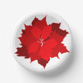 Bols En Carton Plaque rouge et blanche (Recto)