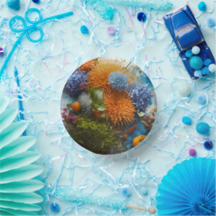 Bols En Carton #PlaquePapierFleurColorée