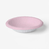 Bols En Carton Points classiques blancs et rose clair (Angulaire)