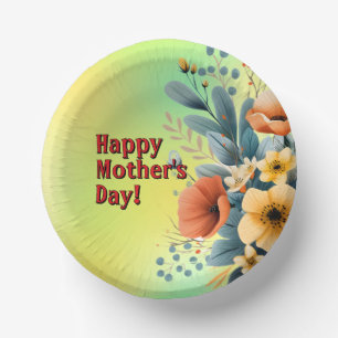 Bols En Carton Porte-clés Clipart Fleurs Boho de la Fête des Mère