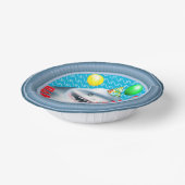 Bols En Carton Porthol de requin fête d'anniversaire (Angulaire)