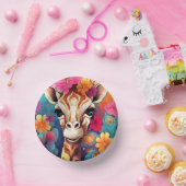 Bols En Carton Portrait de la Giraffe florale-9321 (Fête)