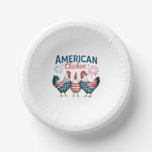 Bols En Carton Poulet patriotique américain du 4 juillet-62987
