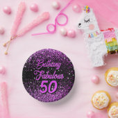 Bols En Carton Purple 50 Fabuleux anniversaire (Fête)