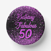 Bols En Carton Purple 50 Fabuleux anniversaire (Recto)