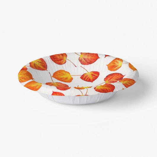 Bols En Carton Quaking Aspen Autumn Feuilles de papier Bowles (Angulaire)