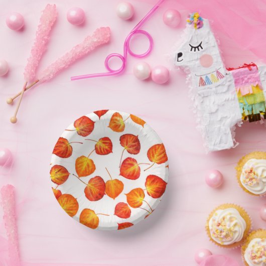 Bols En Carton Quaking Aspen Autumn Feuilles de papier Bowles (Fête)