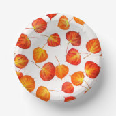 Bols En Carton Quaking Aspen Autumn Feuilles de papier Bowles (Recto)