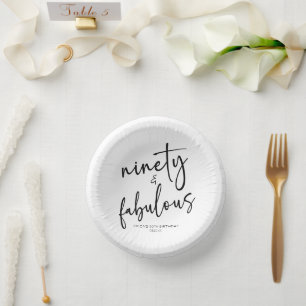 Bols En Carton Quatre-vingt-dix et fabuleux Minimal 90e anniversa