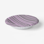 Bols En Carton Rayures Gris Violet (Angulaire)