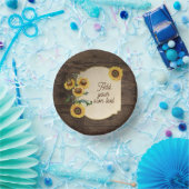 Bols En Carton Réception De Produits mariages Tournesols Rustique (Fête)