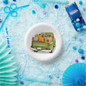 Bols En Carton Récolte d'automne dans un livre en latte de camion (Fête)