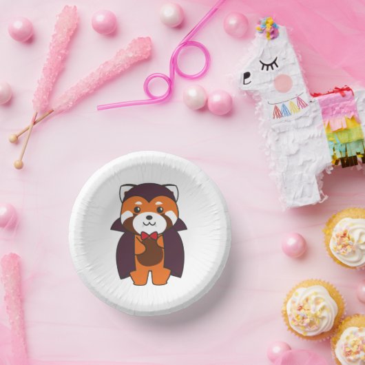 Bols En Carton Red Panda Halloween Cute Devil Vampire Costume (Fête)