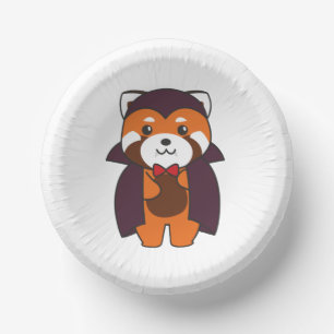 Bols En Carton Red Panda Halloween Cute Devil Vampire Costume