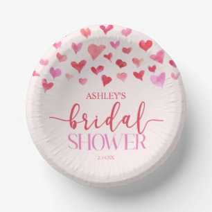 Bols En Carton Red Pink Hearts Valentine Fête des mariées