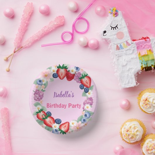 Bols En Carton Red Strawberry Daisy fête d'anniversaire pour elle (Fête)