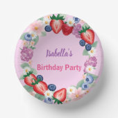 Bols En Carton Red Strawberry Daisy fête d'anniversaire pour elle (Recto)