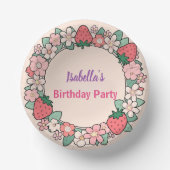 Bols En Carton Red Strawberry Daisy fête d'anniversaire pour elle (Recto)