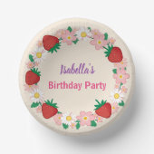Bols En Carton Red Strawberry Daisy fête d'anniversaire pour elle (Recto)