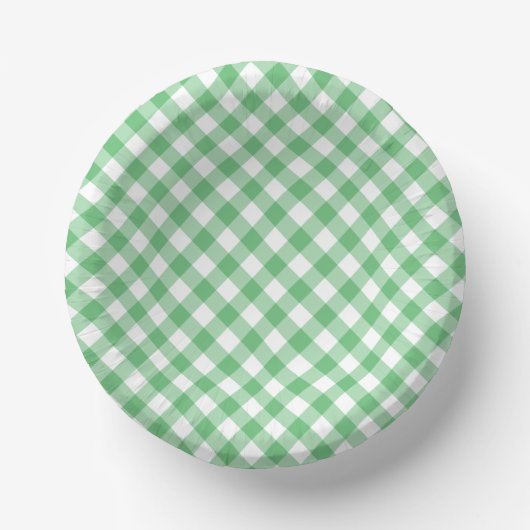 Bols En Carton Retro Gingham Summer Green (Recto)