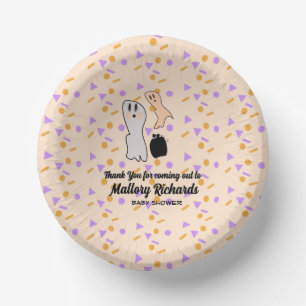 Bols En Carton Retro Halloween Ghost Notre Petit Baby shower Boo