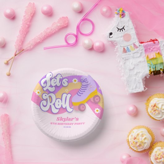 Bols En Carton Roll Roller Patinage Patinage Anniversaire (Fête)