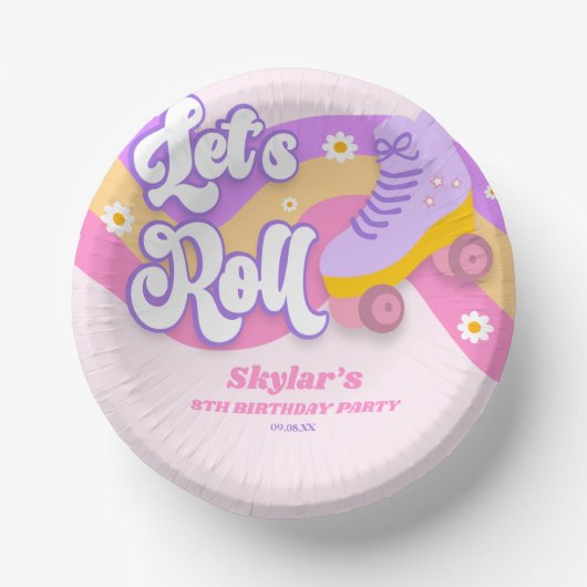Bols En Carton Roll Roller Patinage Patinage Anniversaire (Recto)