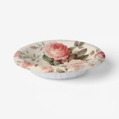Bols En Carton Rose anglais rose élégant (Angulaire)