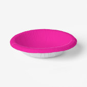 Bols En Carton Rose Chaud Uni (Angulaire)