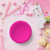 Bols En Carton Rose Chaud Uni (Fête)