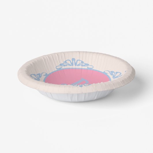 Bols En Carton Rose et bleu personnalisés (Angulaire)