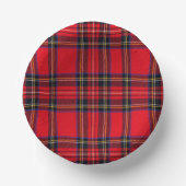 Bols En Carton Royal Stewart tartan rouge noir plaid (Recto)