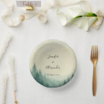 Bols En Carton Russe aquarelle pin arbres forêt papier mariage<br><div class="desc">Plaques en papier mariage de forêt de pins aquarelles rustiques. Vous pouvez ajouter vos propres noms et ajouter la date du mariage.</div>