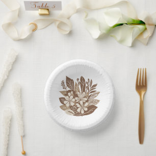 Bols En Carton Rustique Fleur sauvage en terre cuite Boho style p
