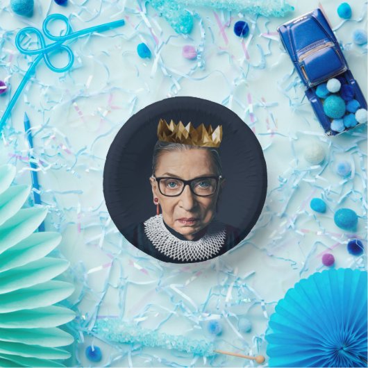Bols En Carton Ruth Bader Ginsburg avec couronne d'or (Fête)