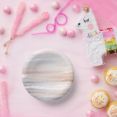 Bols En Carton Sandy Beach Été Tan Aquarelle Abstraite (Fête)