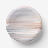 Bols En Carton Sandy Beach Été Tan Aquarelle Abstraite (Recto)