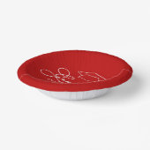 Bols En Carton Scarlet Graduation Party (Angulaire)